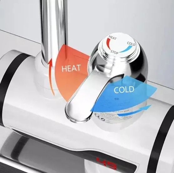 Electric Instant Hot Water Tap with Hand Shower – Fast Heating Faucet for Kitchen & Bathroom Energy Efficient & Convenient Hot Water Solution
